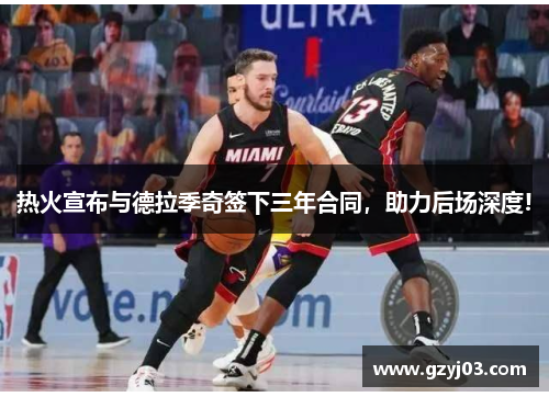 热火宣布与德拉季奇签下三年合同，助力后场深度!